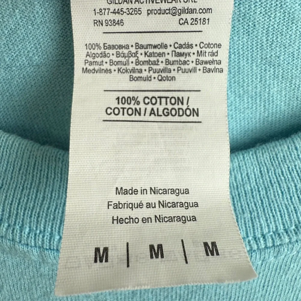 Thrasher Flame Logo T Shirt Medium Blue Skate Streetwear Graphic Tee - Picture 4 of 7